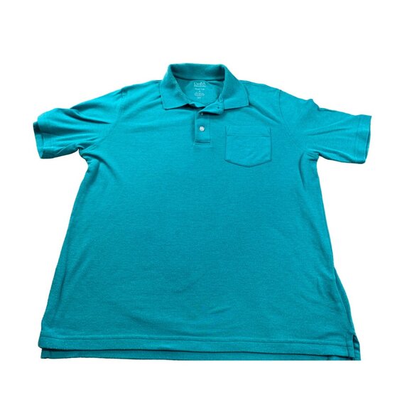 Croft & Barrow Extra Soft Mens MediumTeal Polo Shirt Comfort Golf Polo - Picture 1 of 11